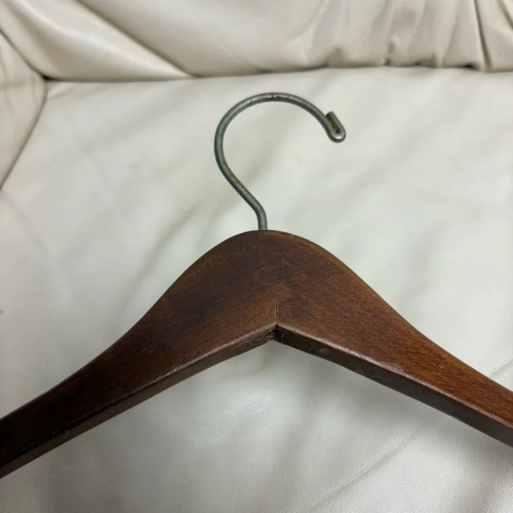 VINATGE Ralph Lauren POLO BOYS Brown Wooden Hanger